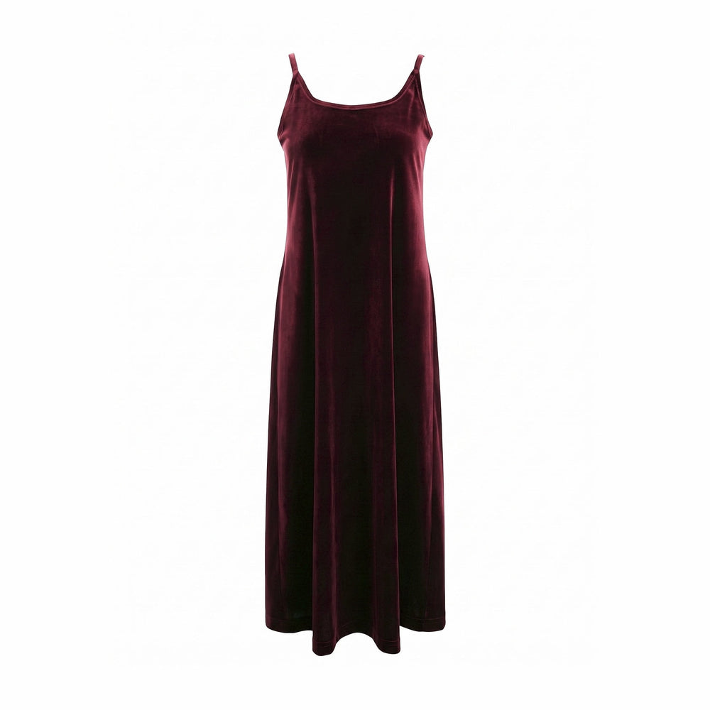 Women's Long Velvet Dress, front view