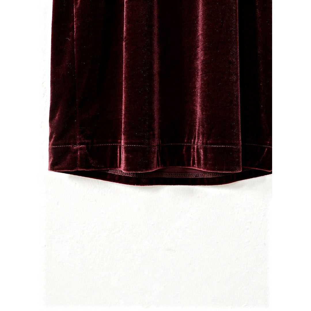 Women's Long Velvet Dress, detail view