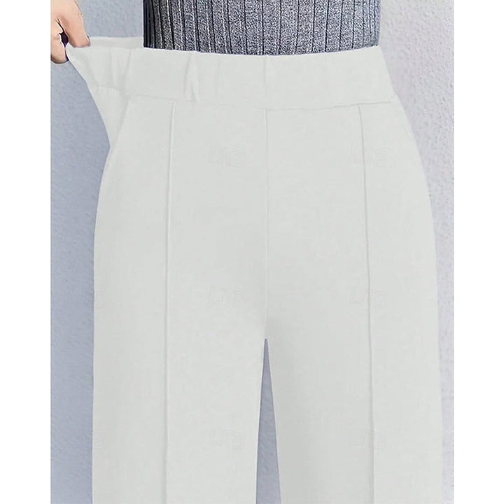 Women’s Elastic Waist Wide Leg Pants, detail view 2