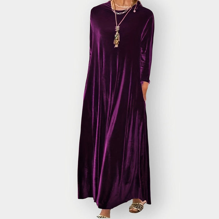 Women's Formal Dress in Purple, front view