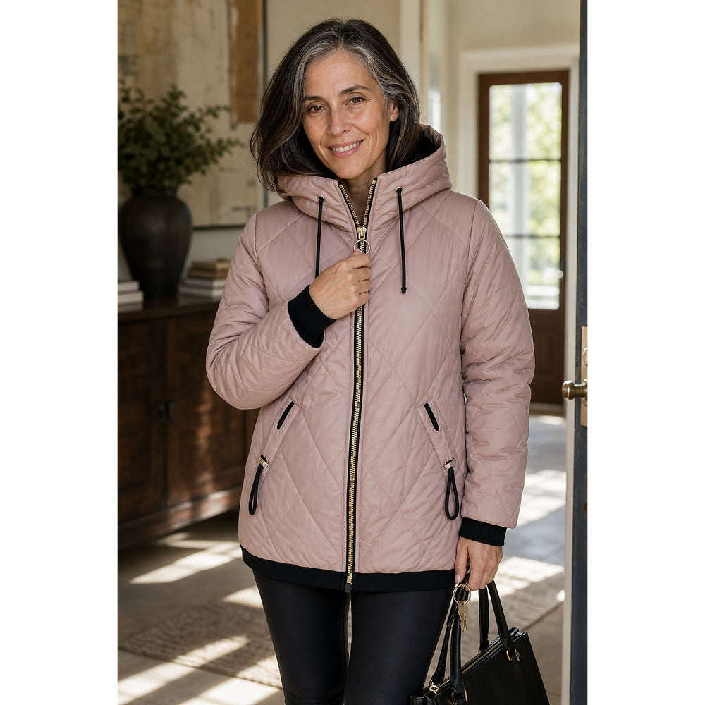 Women's Quilted Jacket, front view 2