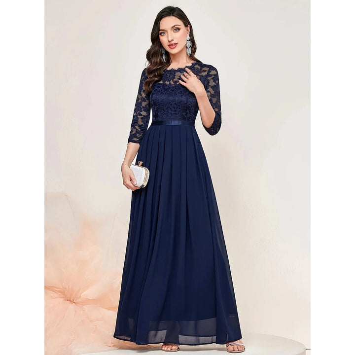 Women's Lace Maxi Dress, front view