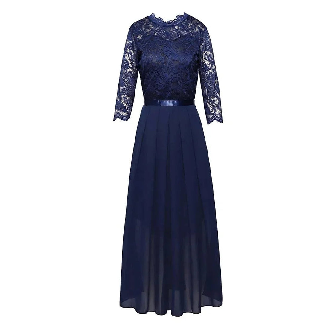 Women's Lace Maxi Dress, front view 2