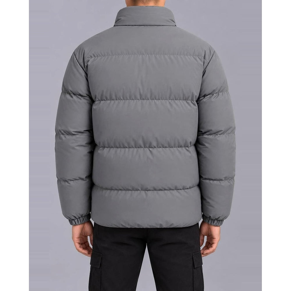 Men's Quilted Puffer Jacket, back view