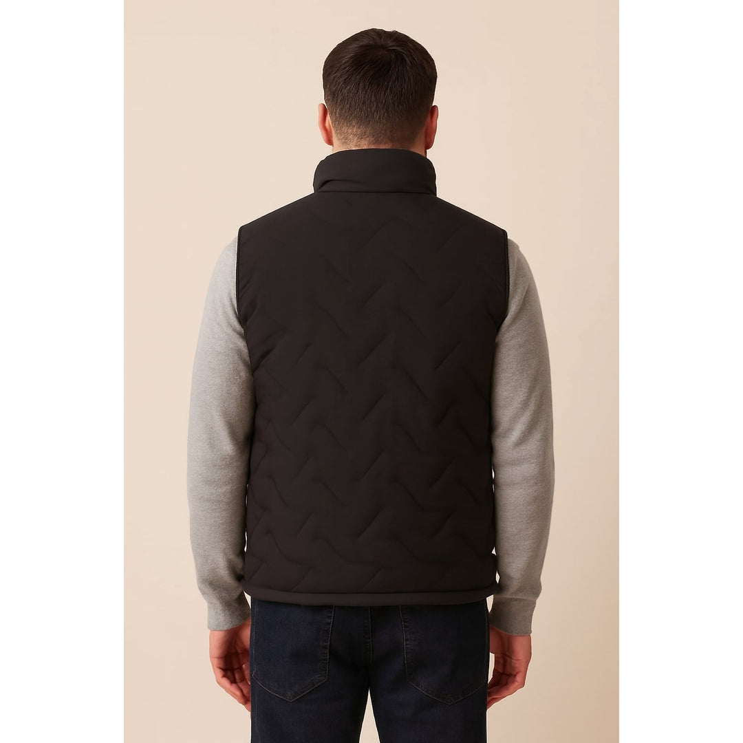 Men's Sherpa Lined Vest, back view