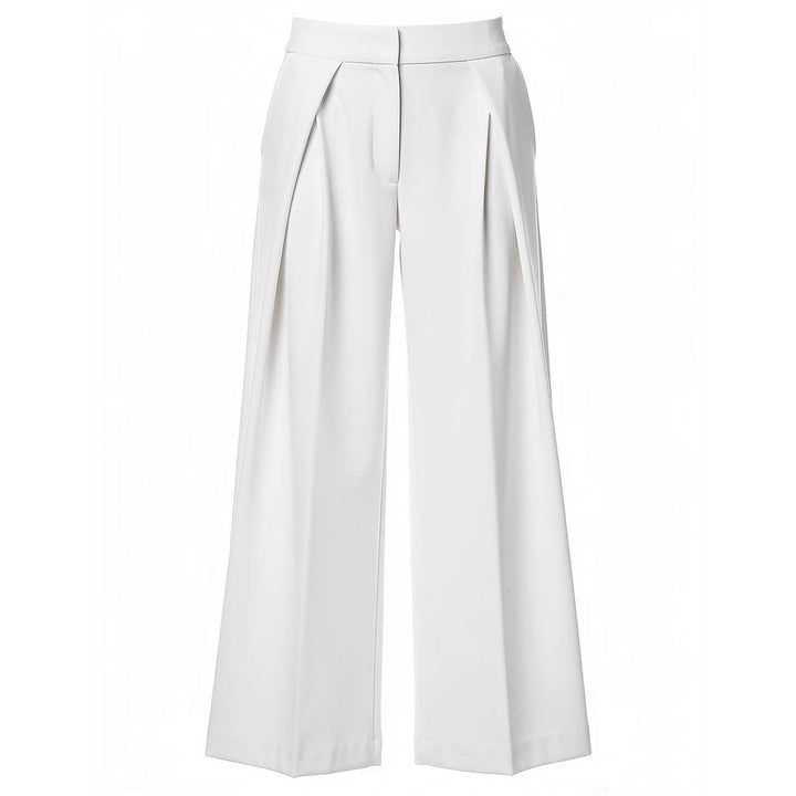 Women's Palazzo Pants in Off White, front view