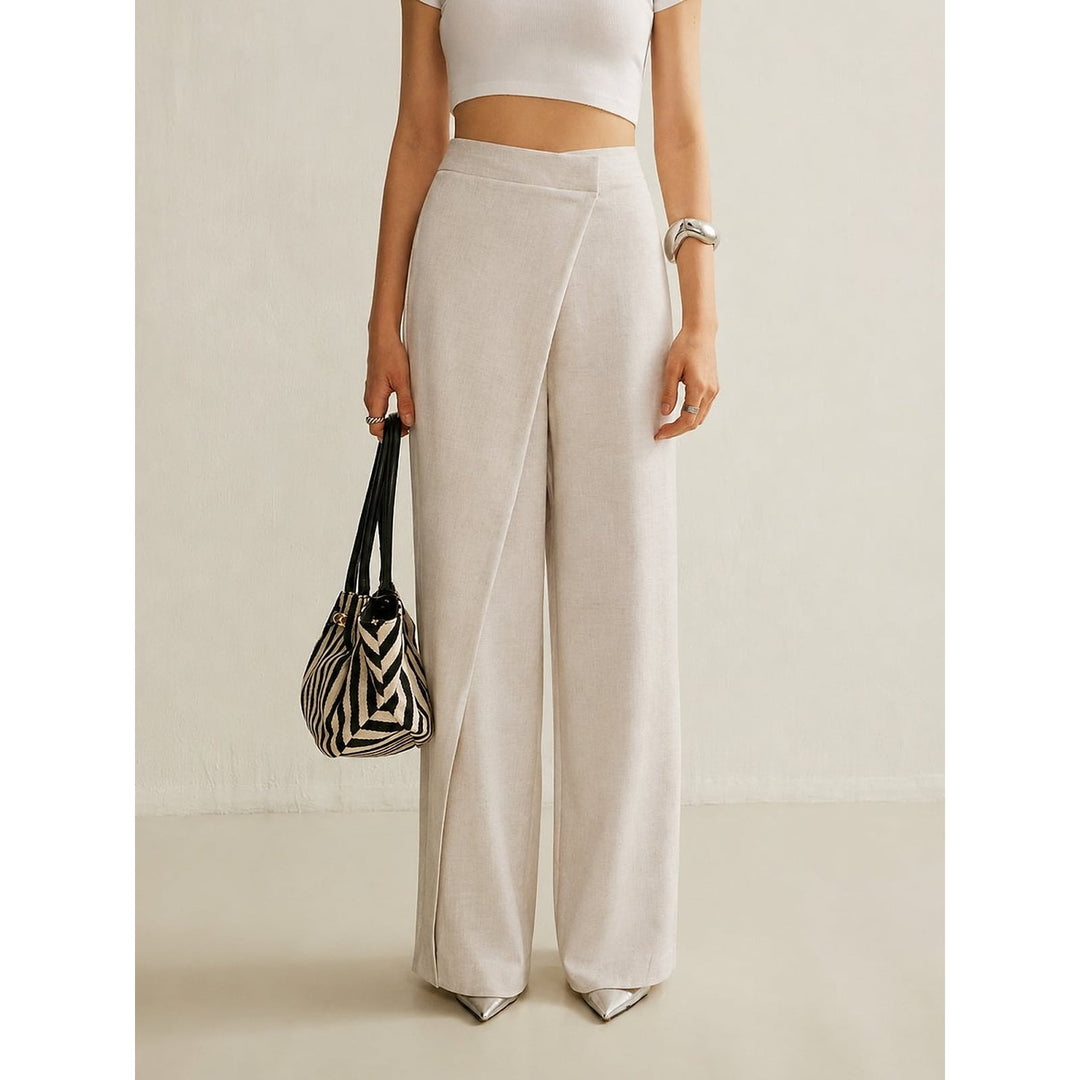 Women's Wrap Wide Leg Pants, front view