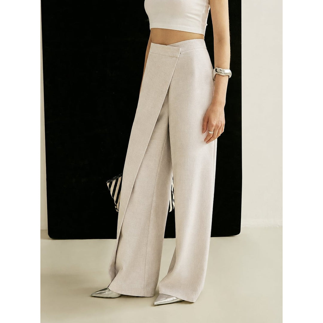 Women's Wrap Wide Leg Pants, front view 2