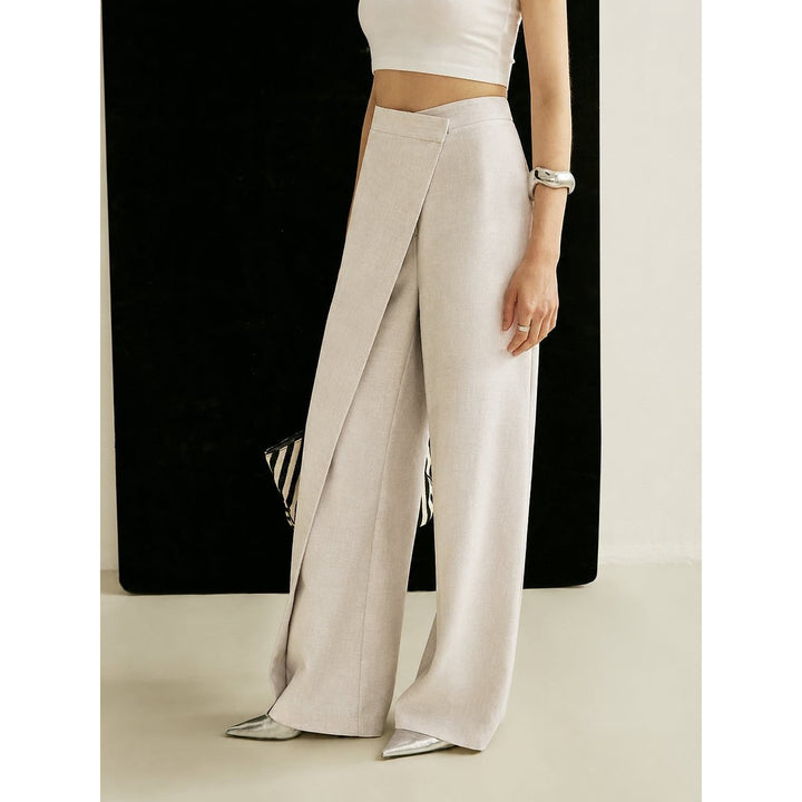 Women's Wrap Wide Leg Pants, front view 2