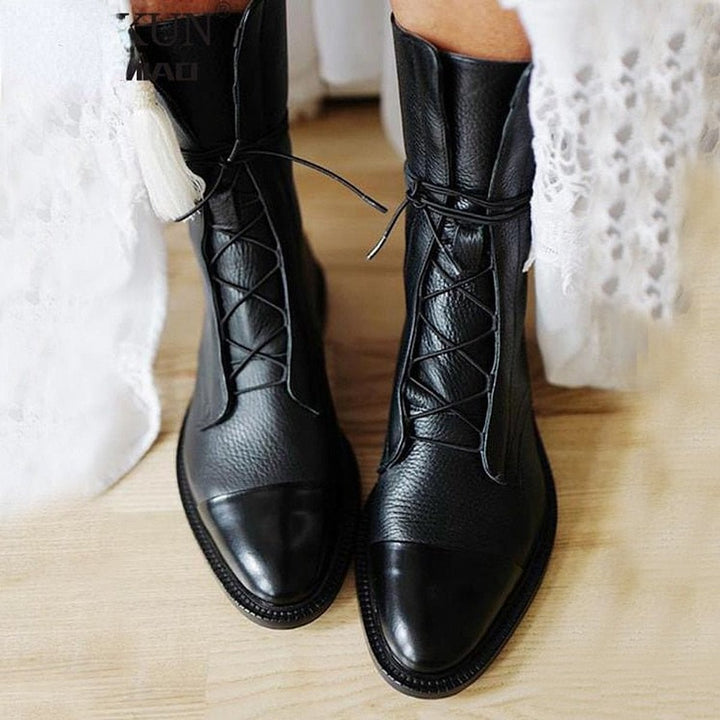 Women’s Waterproof Lace Up Boots, front view