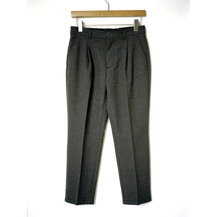 Women's Herringbone Pants in Charcoal, front view