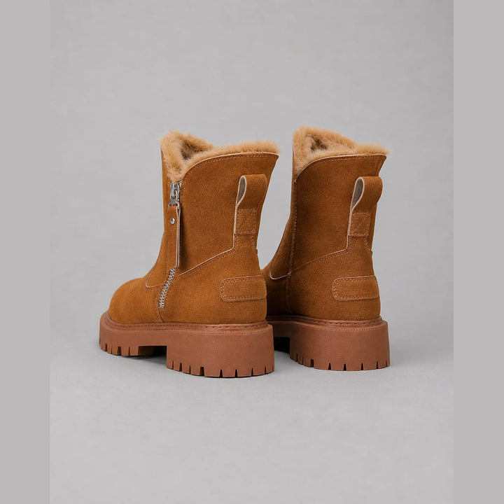 Women's Faux Fur Lined Ankle Boots, detail view