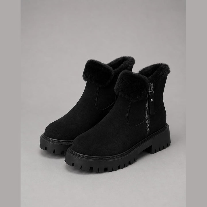 Women's Faux Fur Lined Ankle Boots, detail view 3