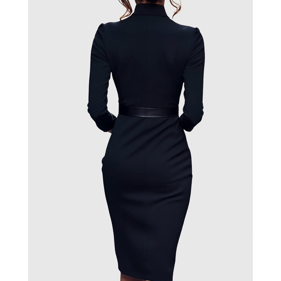 Women's Long Sleeve Midi Dress, detail view 4