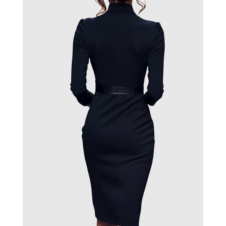 Women's Long Sleeve Midi Dress, detail view 4