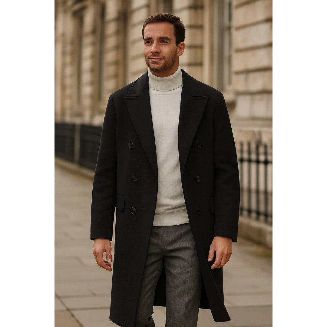 Men's Long Overcoat, front view