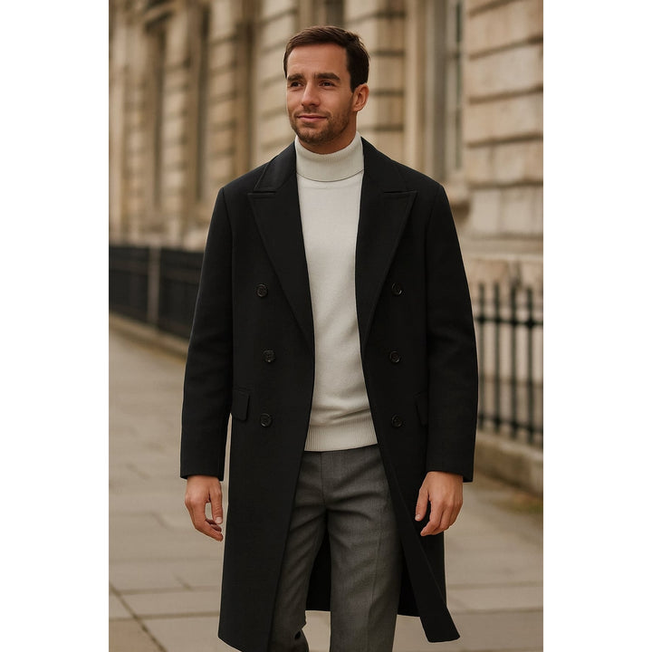 Men's Long Overcoat, front view