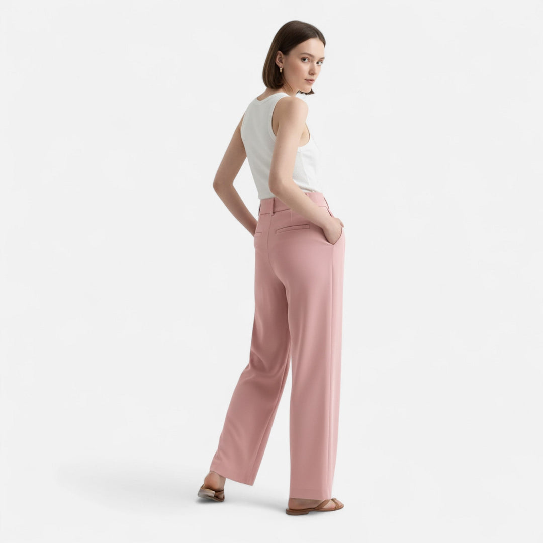 Women’s Tailored Wide Leg Pants, back view