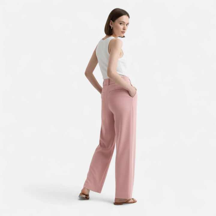 Women’s Tailored Wide Leg Pants, back view