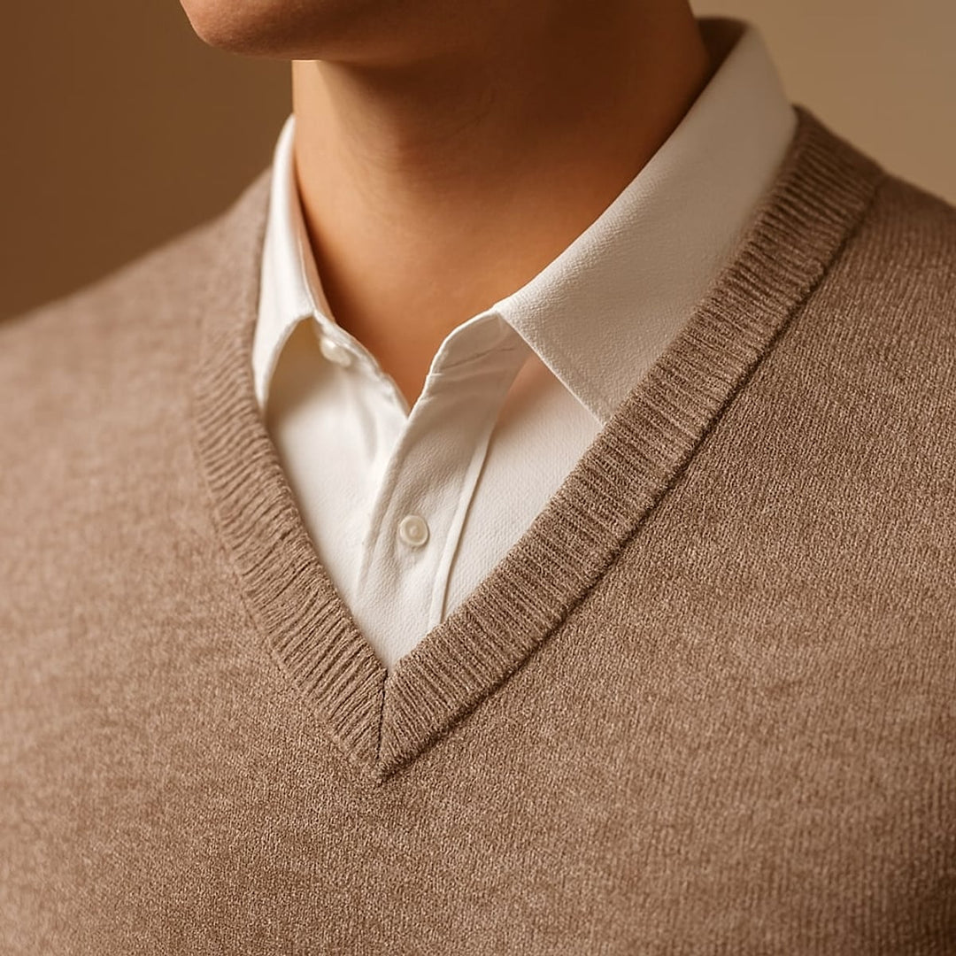 Men's Sweater Vest, detail view