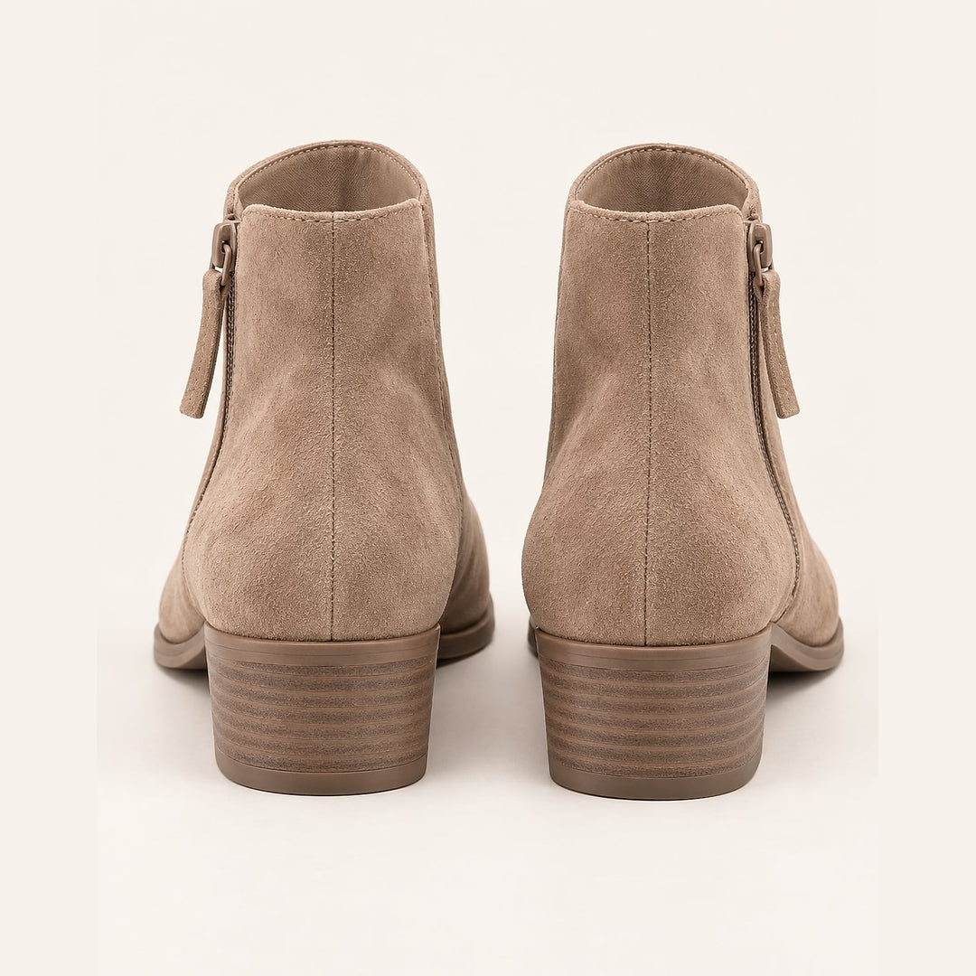 Women's Wide Fit Ankle Boots, back view