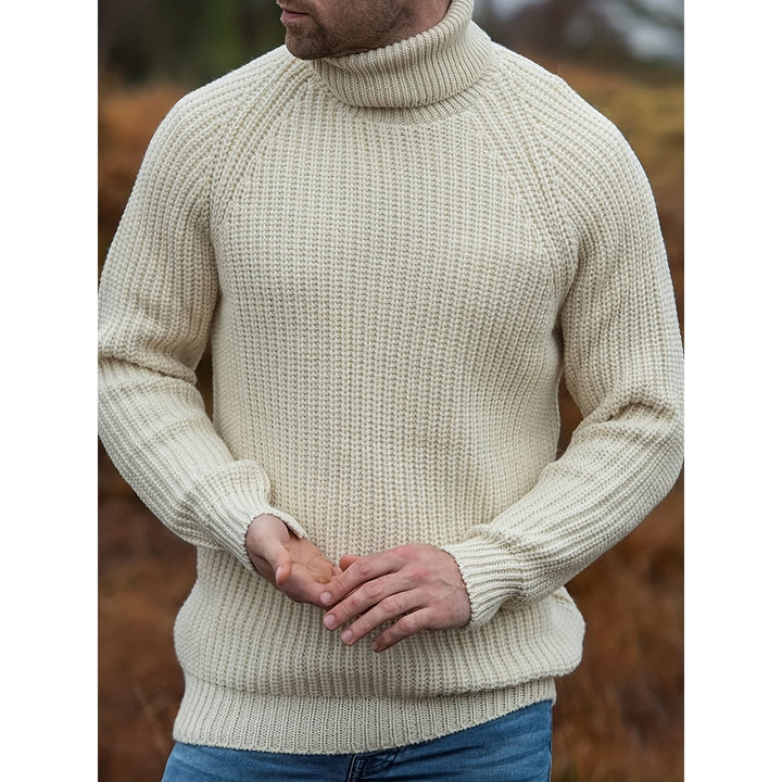 Men's Christmas Turtleneck Sweater, front view 2