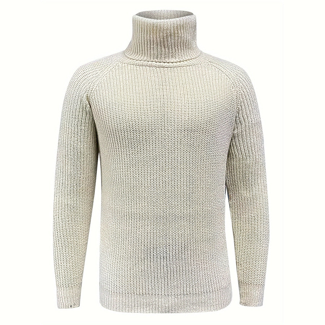 Men's Christmas Turtleneck Sweater, front view 3