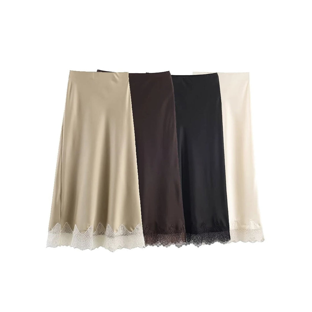 Women’s Satin Skirt, front view 2