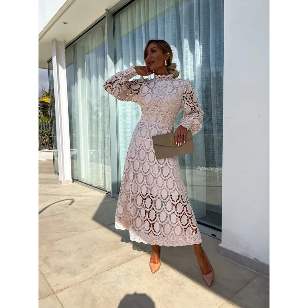Women's Long Sleeve Party Dress, front view