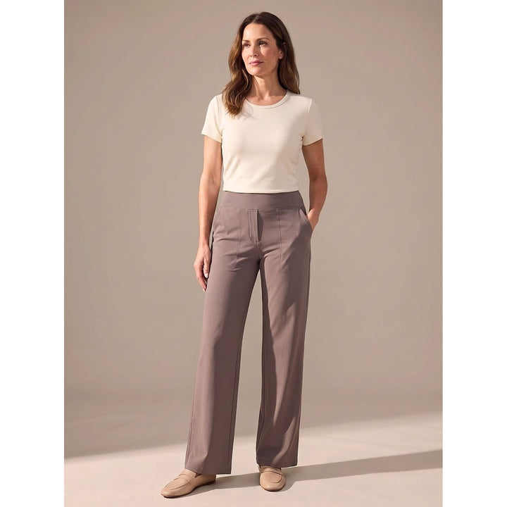 Women's High Waisted Wide Leg Pants, detail view