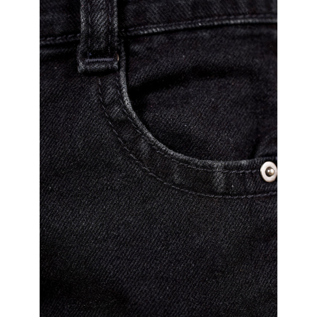 Women's Black Flare Jeans, detail view