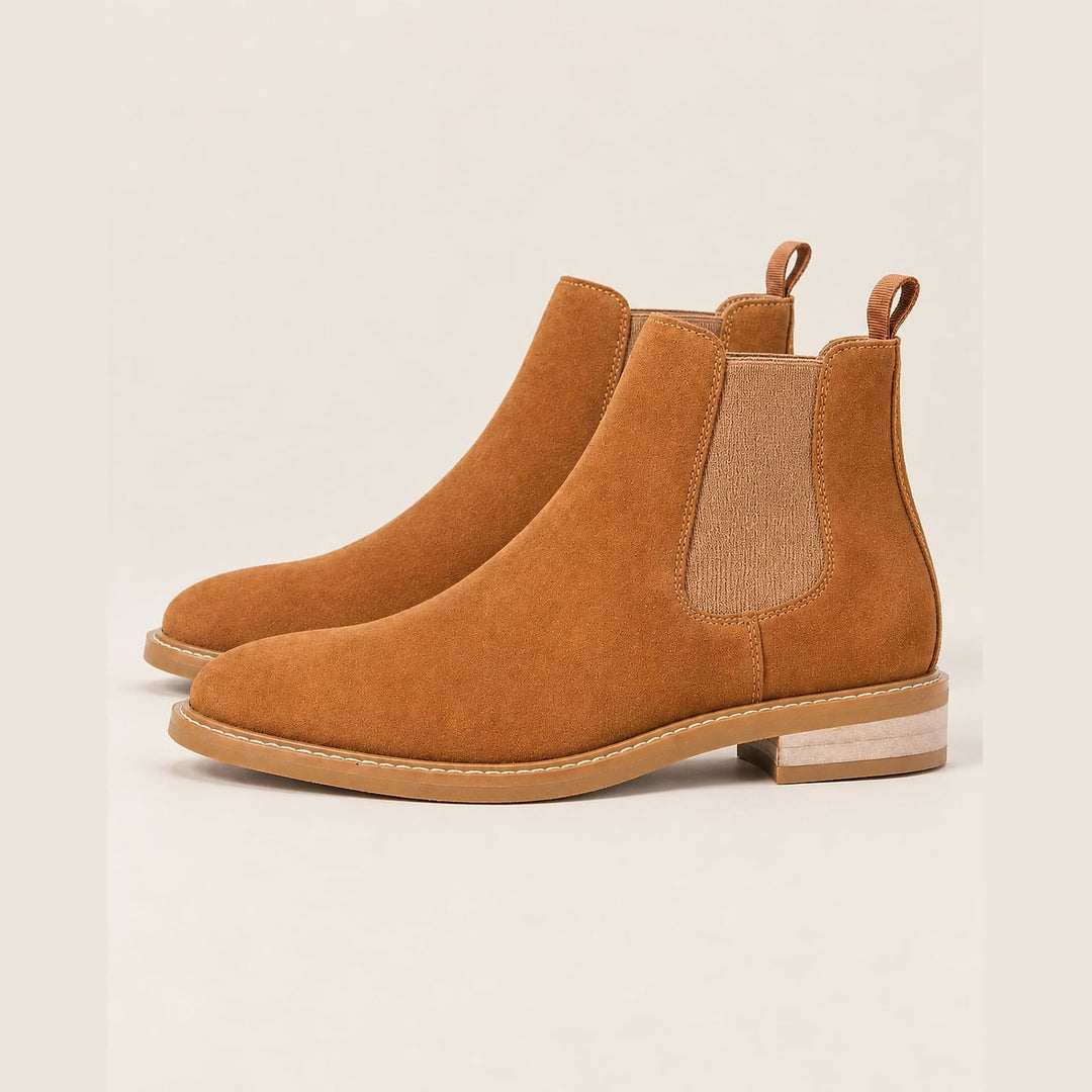Men's Block Heel Chelsea Boots, front view