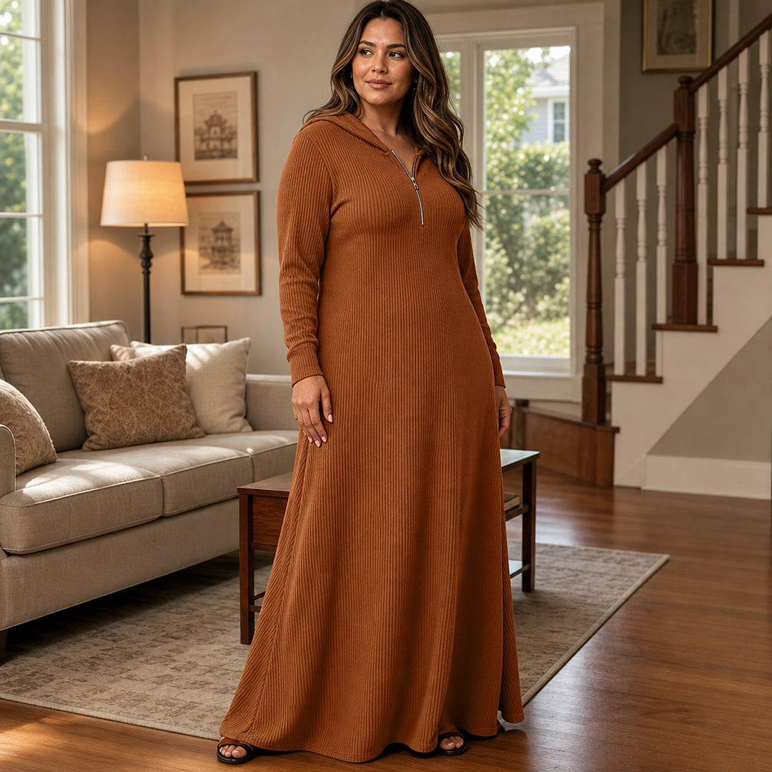 Women's Knit Maxi Dress, detail view 3