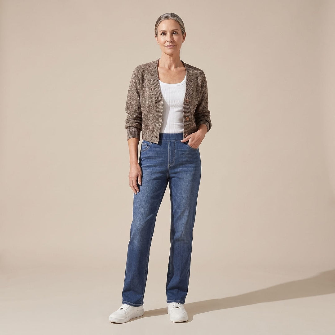 Women's Pull On Jeans, front view