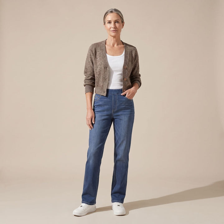 Women's Pull On Jeans, front view