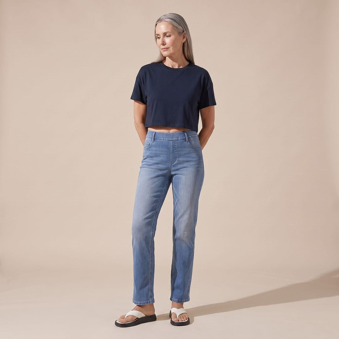 Women's Pull On Jeans, detail view 4
