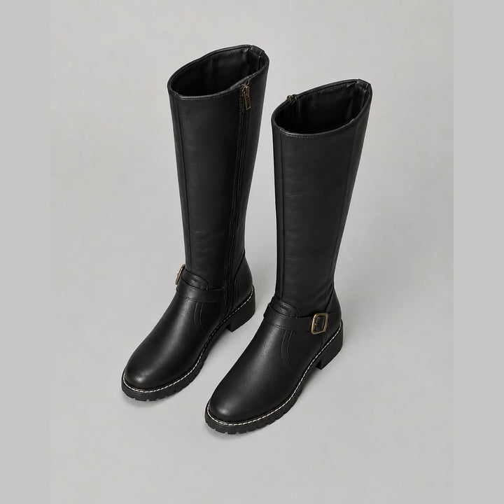 Women's Buckle Knee High Boots, detail view