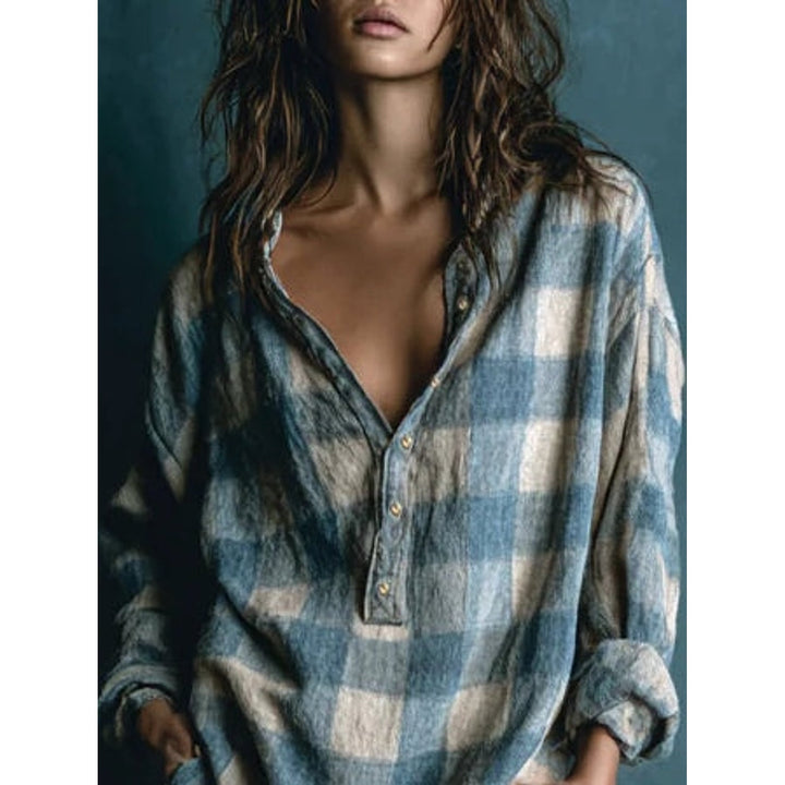 Women's Plaid Mini Dress, detail view