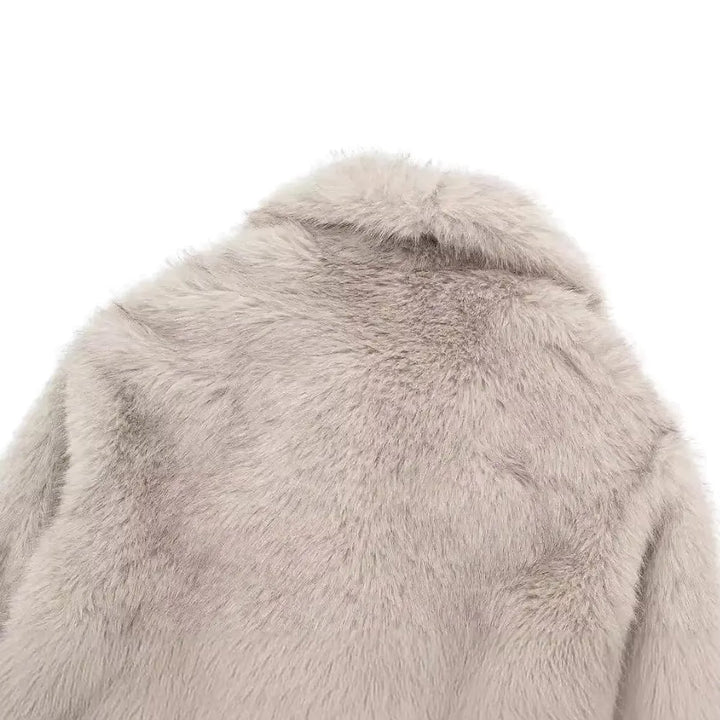 Women's Faux Fur Jacket, detail view