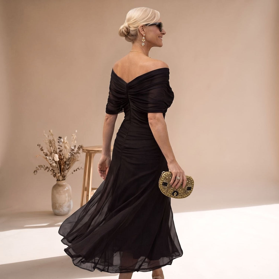 Women's Flutter Sleeve Midi Dress, detail view 6