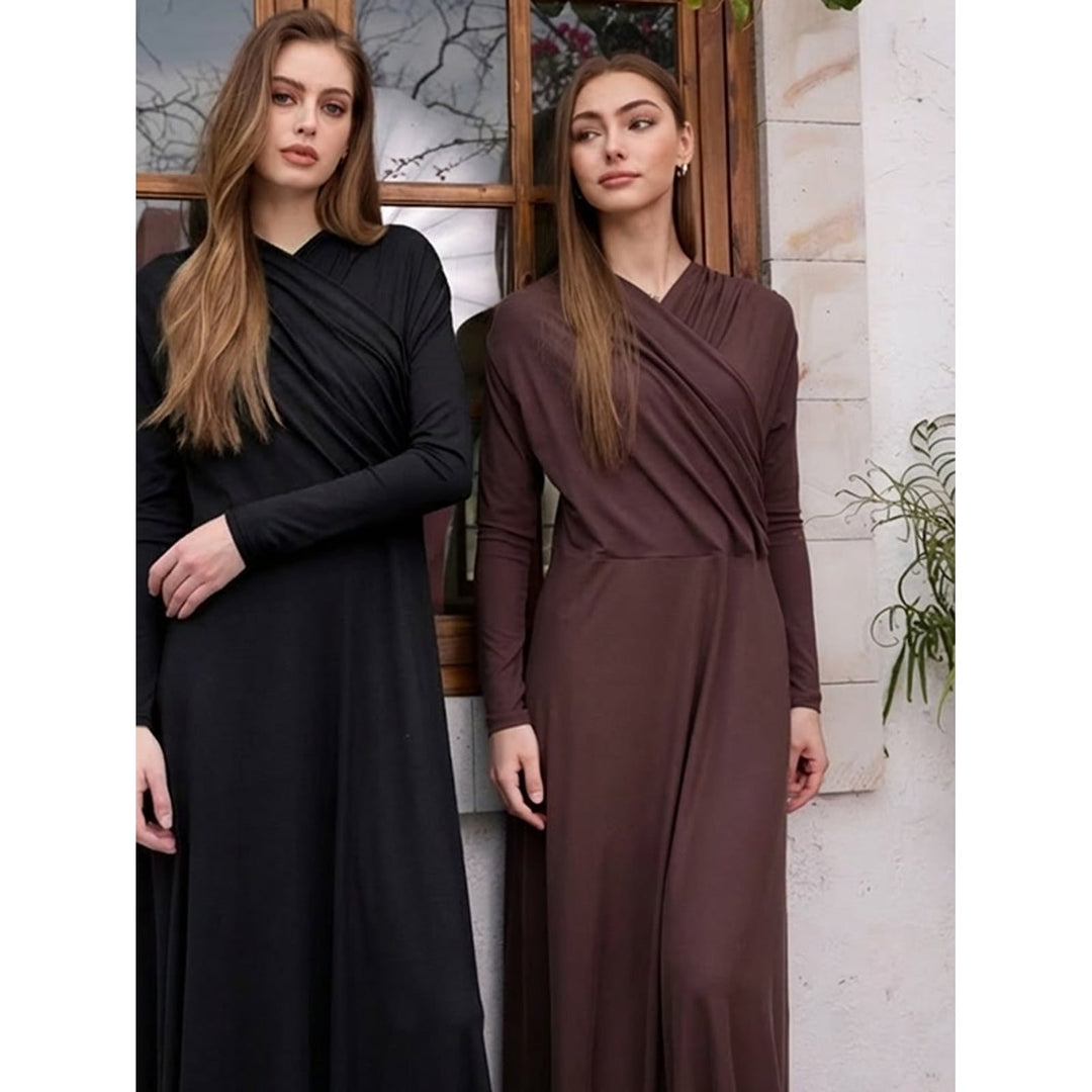 Women's Wrap Maxi Dress, front view 2