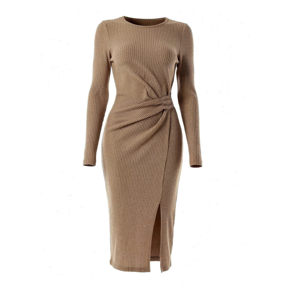 Women's Ruched Midi Dress, front view